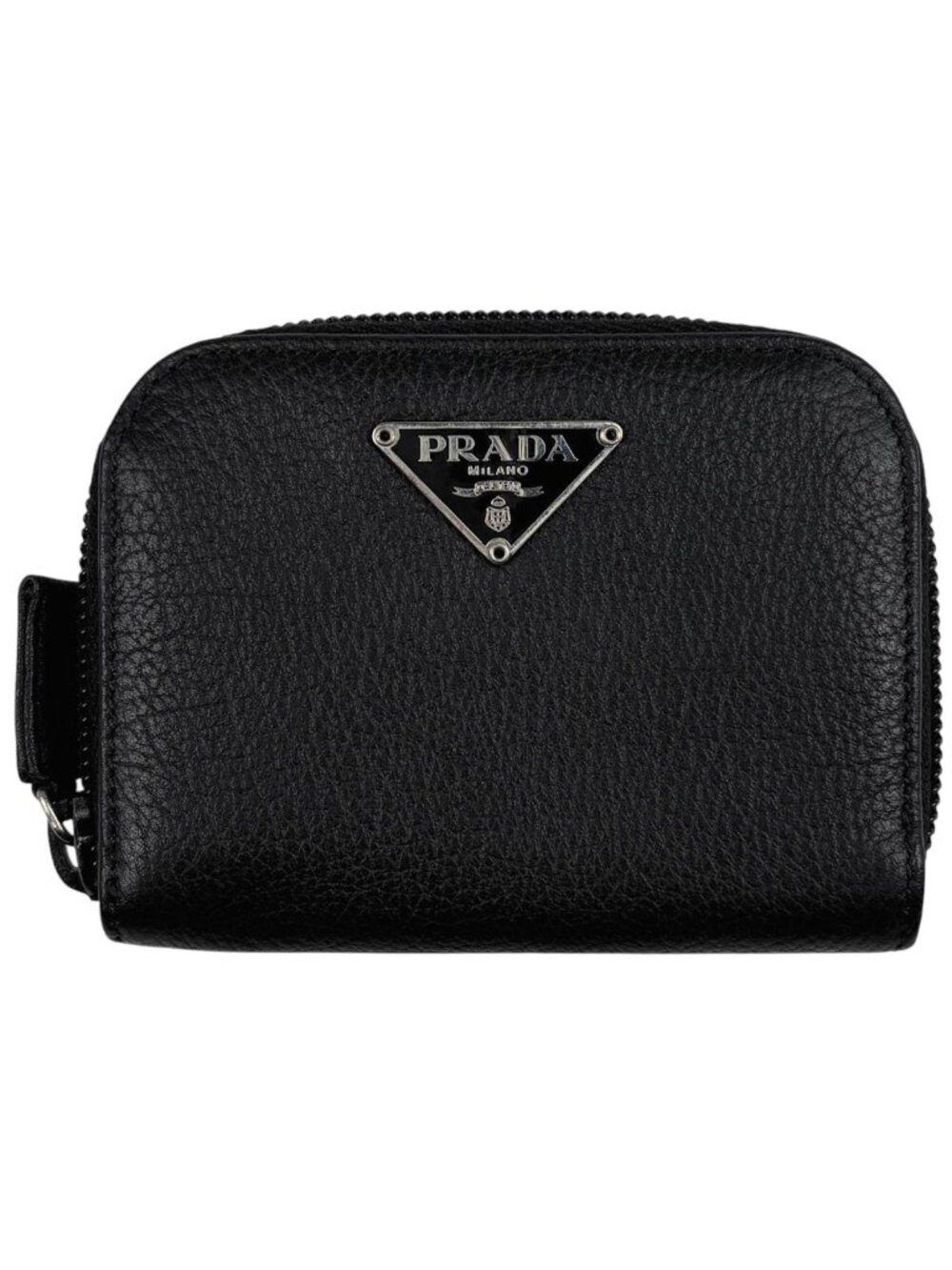 Prada Coin Purse Leather Nero